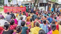 এন্টি চাকমাসহ ৩ জনকে অপহরণের প্রতিবাদে খাগড়াছড়িতে বিক্ষোভ