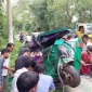 রাউজানে সিএনজিকে পিষে দিলো বাস