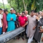 ঈশ্বরগঞ্জে জলাবদ্ধতা নিরসনে পাইপ লাইন স্থাপন