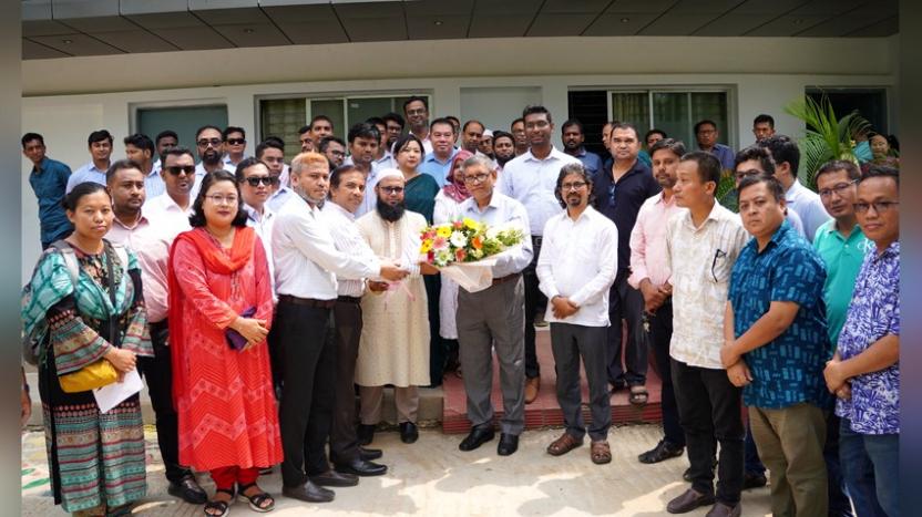 রাবিপ্রবি’র নবনিযুক্ত ভাইস-চ্যান্সেলর জয়নুল আবেদীন সিদ্দিকী’র যোগদান