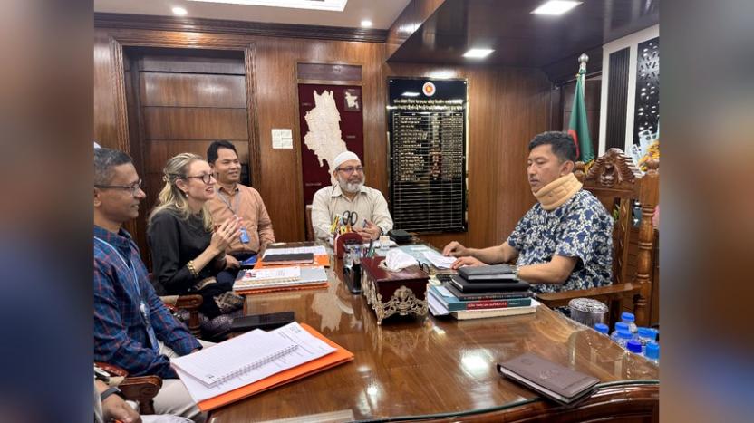 পার্বত্য বিষয়ক মন্ত্রীর সাথে ইউএনএফপিএ ও আইএলও প্রতিনিধিদের সাক্ষাৎ