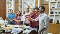পার্বত্য অঞ্চলে বসবাসরত বড়ুয়া জনগোষ্ঠীর জীবন-মান উন্নয়নে বাজেটে বরাদ্ধের দাবিতে রাঙামাটিতে মানববন্ধন ও প্রধানমন্ত্রী বরাবর স্মারকলিপি প্রদান