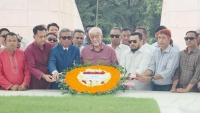 শহীদ রাষ্ট্রপতি জিয়াউর রহমানের সমাধীস্থলে রাঙামাটি জেলা পরিষদের শ্রদ্ধা
