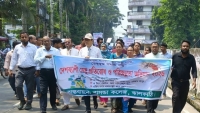 ঝালকাঠিতে ডেঙ্গু প্রতিরোধে পরিচ্ছন্নতা অভিযান